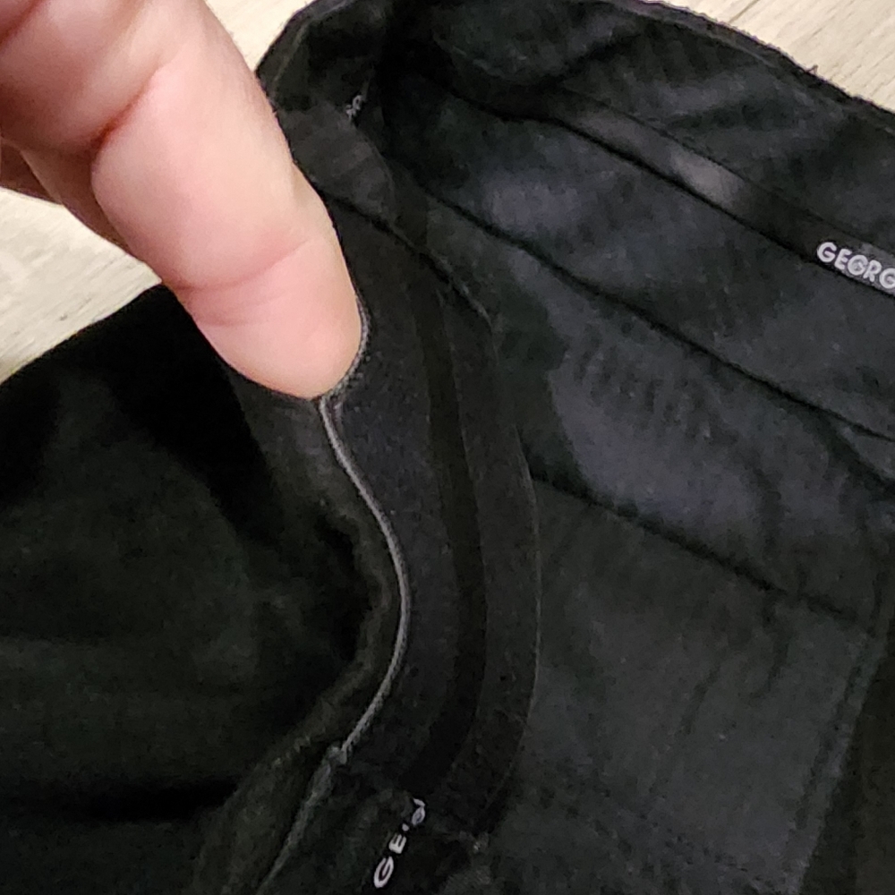 George Men's Black Pleated Slacks - Picture 5 of 12